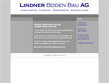 Tablet Screenshot of lindner-boden-bau.ch
